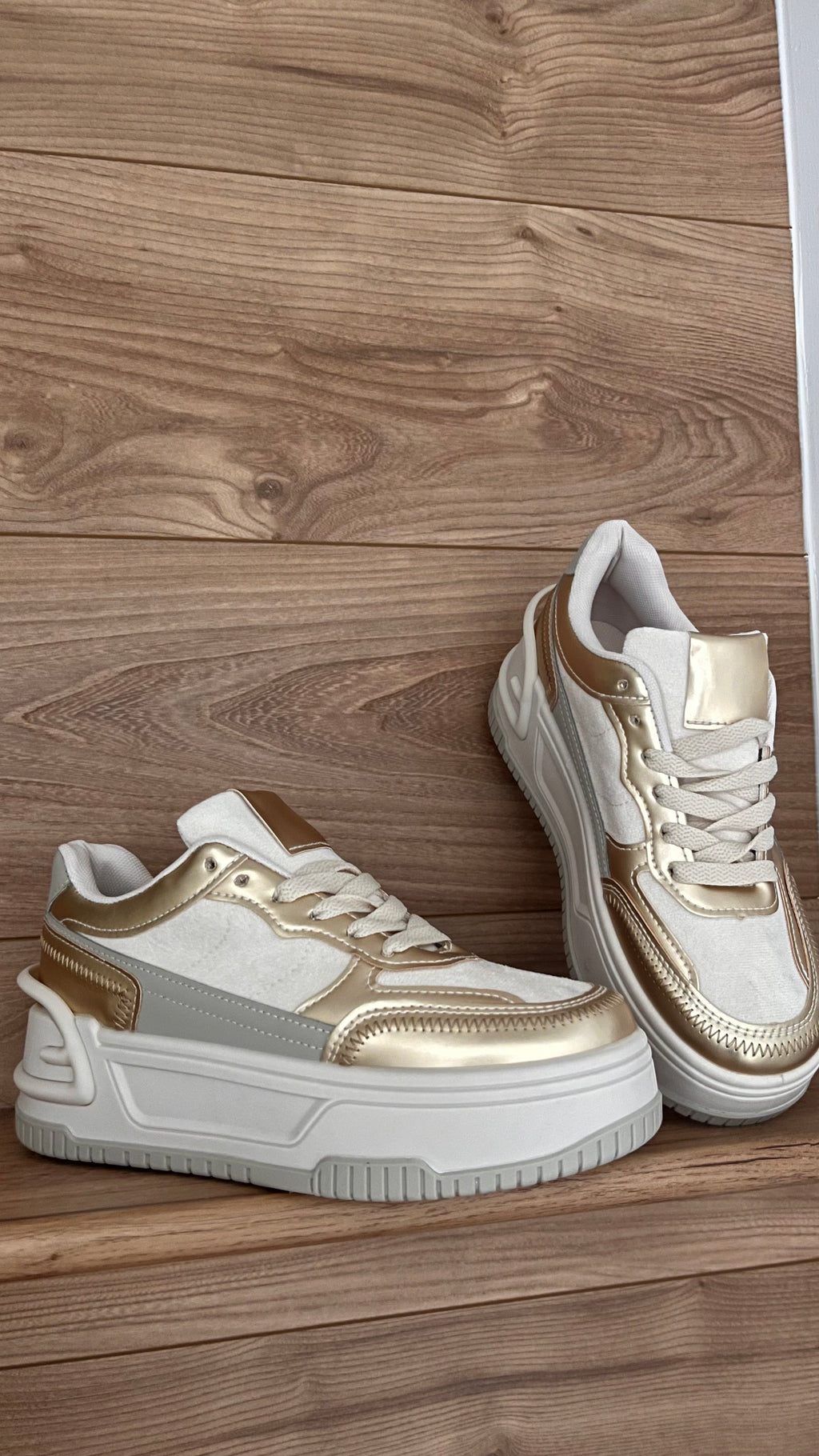 Basket Beige Tendance & Confortable - 100% Synthétique - Du 36 au 41