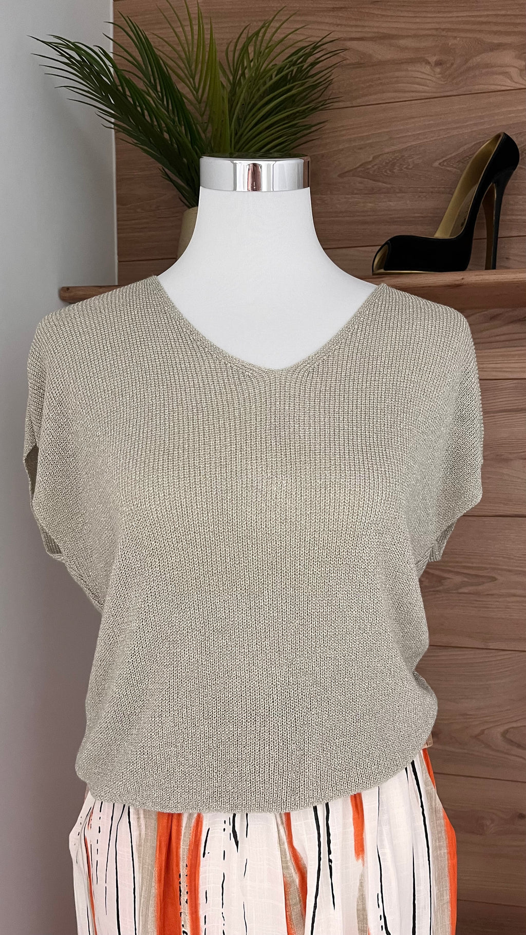 Haut Lurex Brillant & Élégant - 82% Viscose - Fabrication Italie - Du 36 au 44