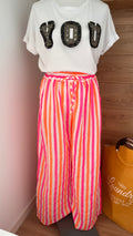 Pantalon Gaze de Coton Fluide Taille Élastique - Fabrication Italie - Du 40 au 48