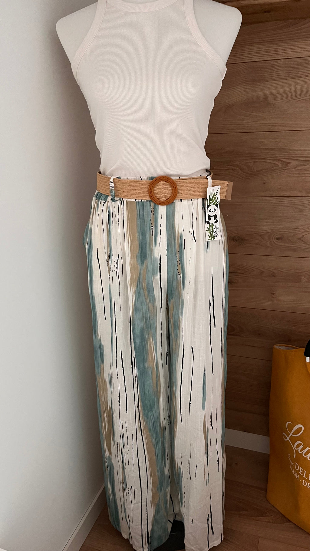 Pantalon Bohème Fluide 100% Viscose - Fabrication Italie - Du 36 au 44/46