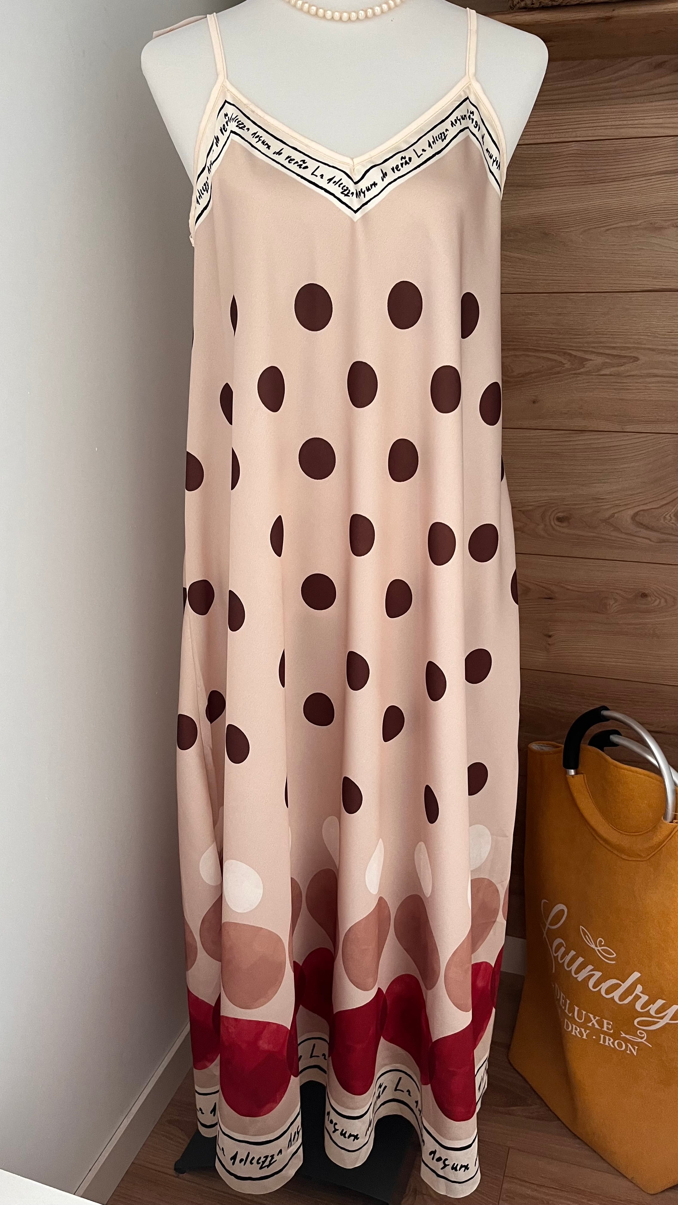 Robe longue Pois Riviera