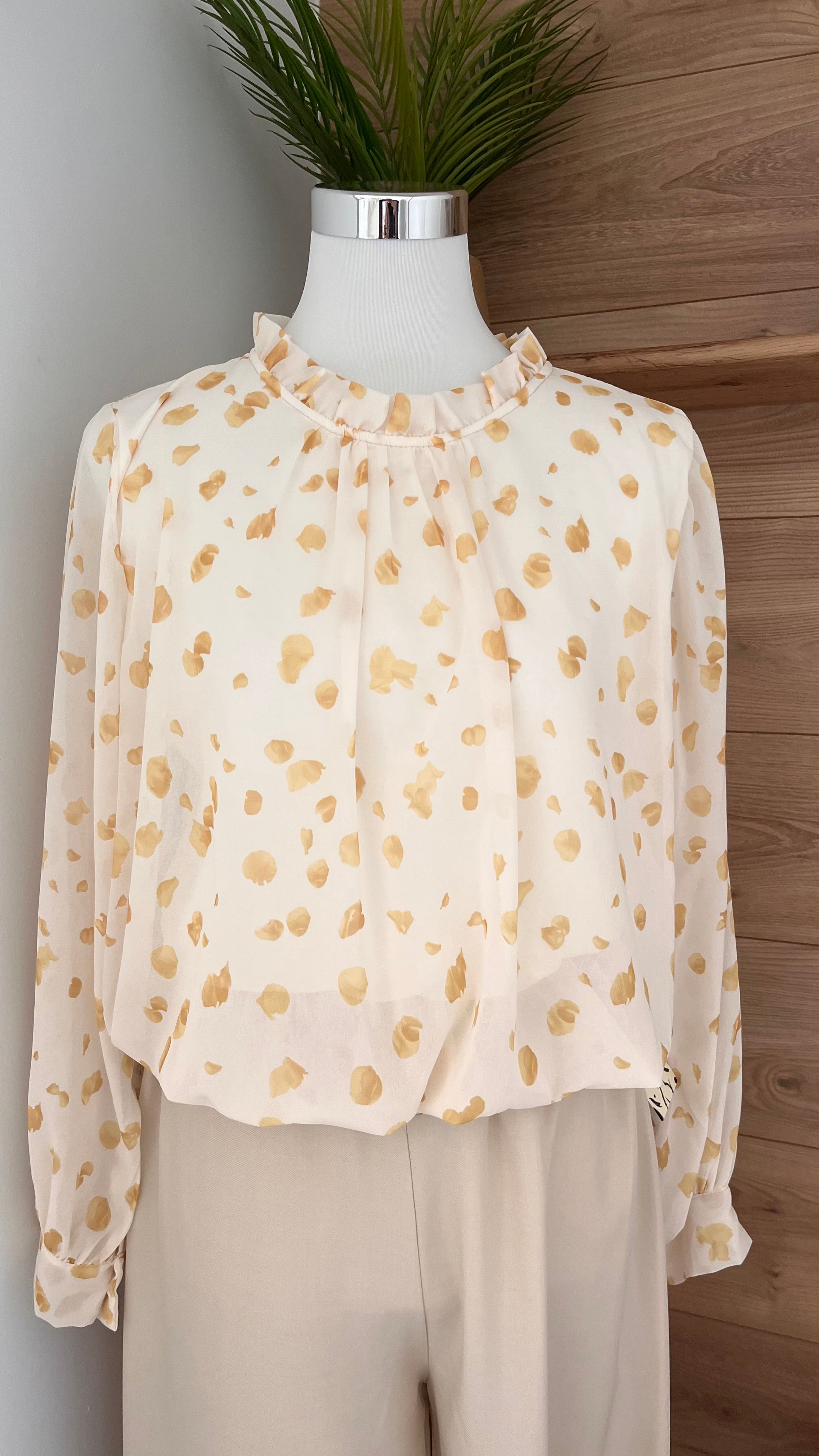 Blouse Féminine Stretch Élégante - 95% Polyester - Fabrication Italie