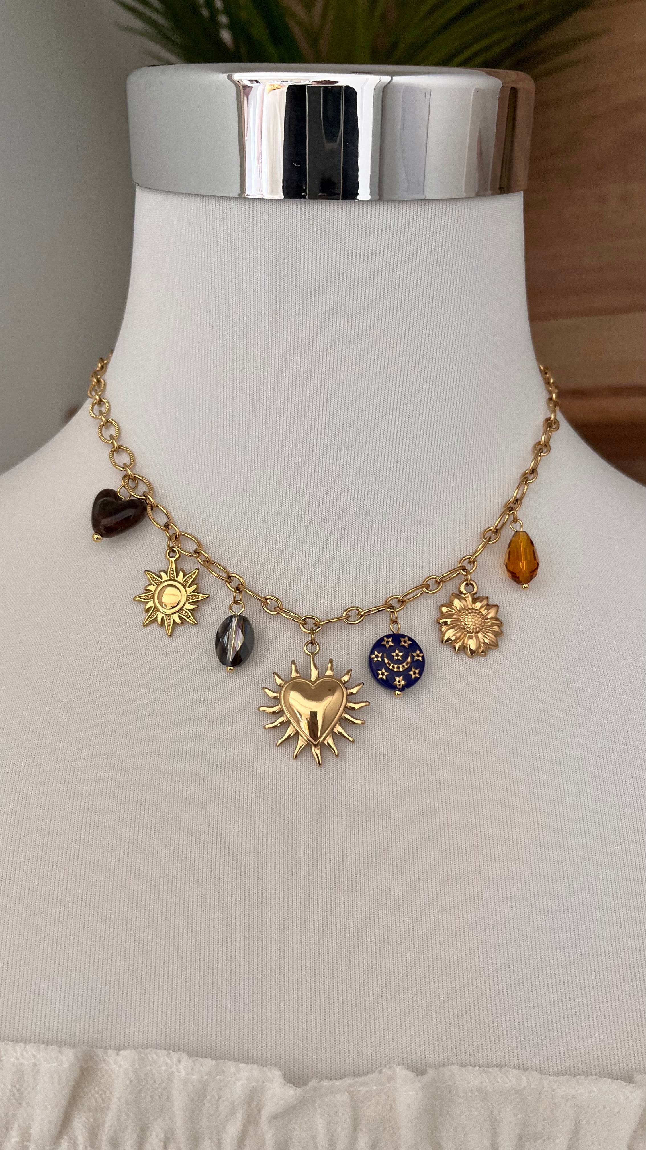 Collier Cœur Féminin & Élégant - 100% Acier Inoxydable - Résistant à l'Eau