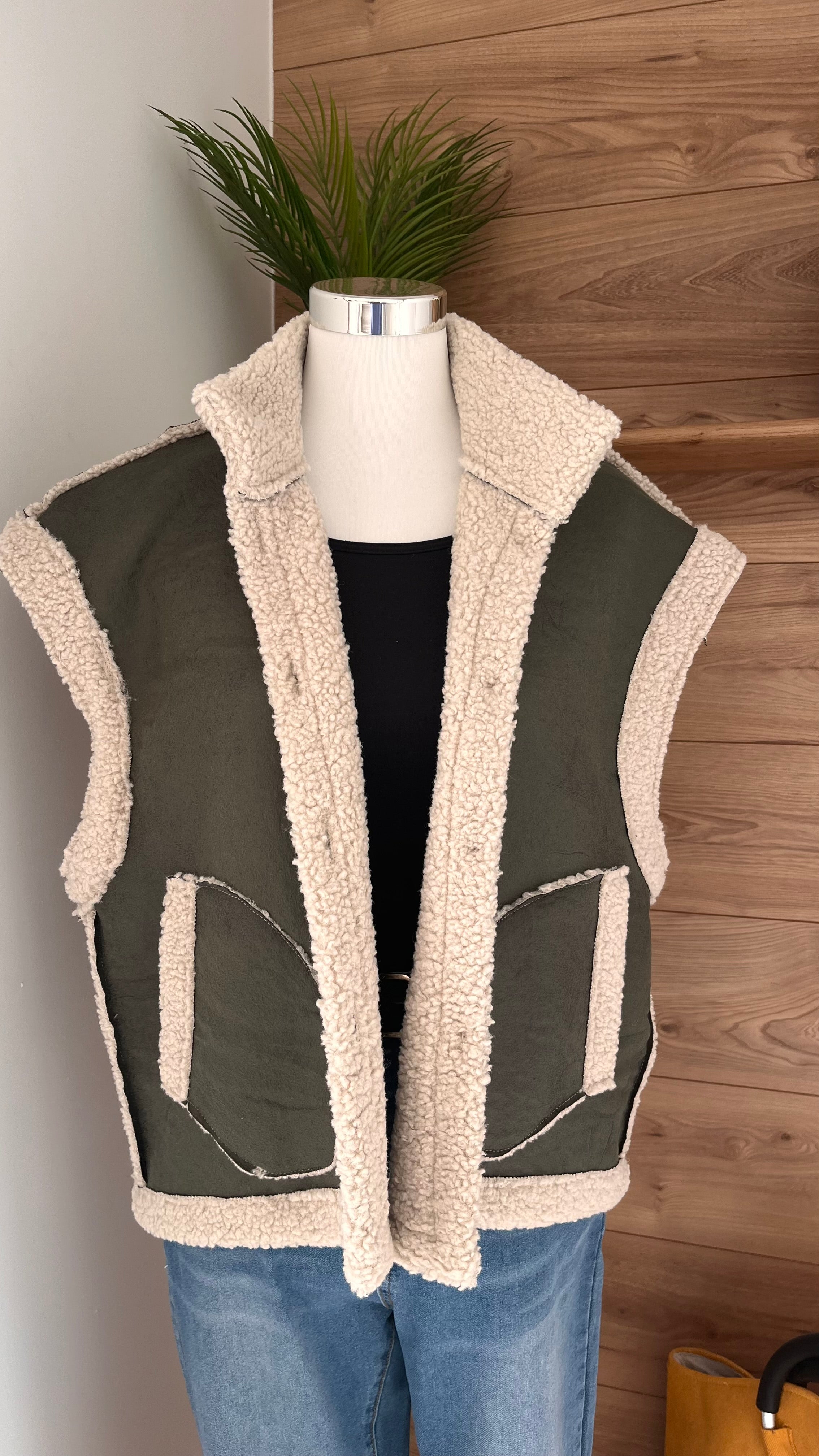 Veste Sans Manches Élégante - 100% Coton - Fabrication Italie