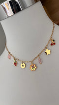 Collier Motif Fruits Original - Acier Inoxydable - Fermeture Mousqueton
