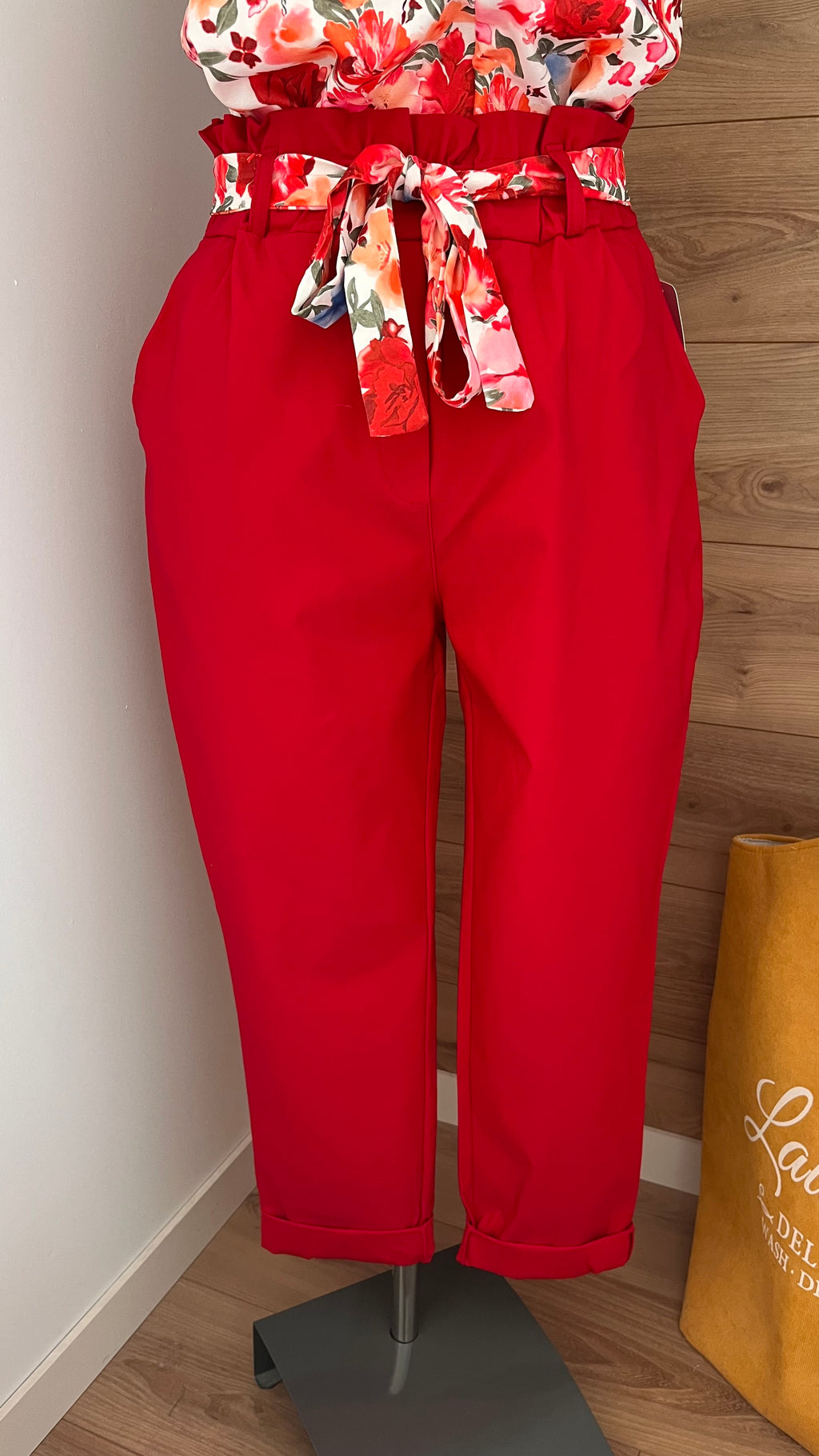 Pantalon Carotte Grande Taille Stretch - 95% Polyester - Fabrication Italie