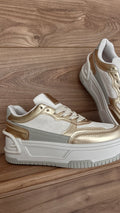 Basket Beige Tendance & Confortable - 100% Synthétique - Du 36 au 41