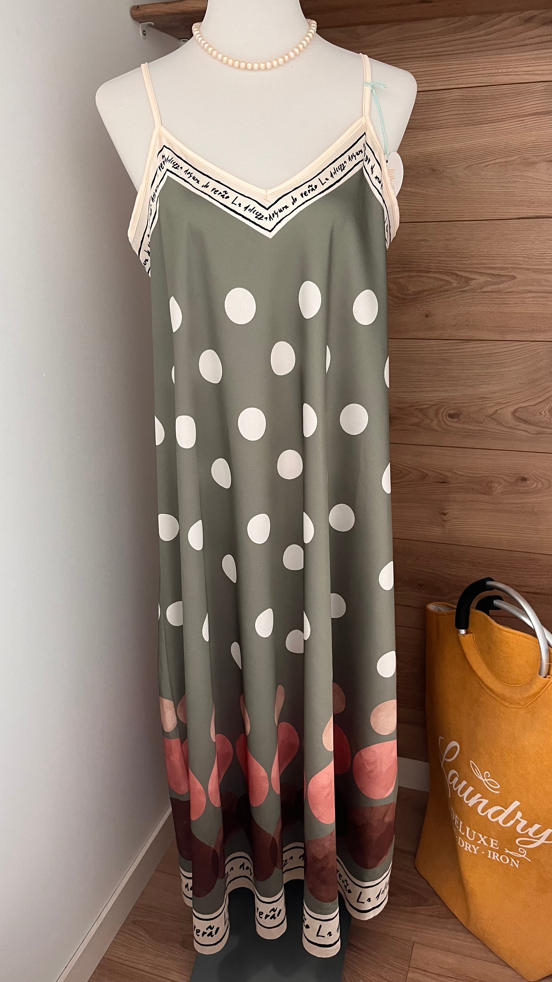 Robe longue Pois Riviera