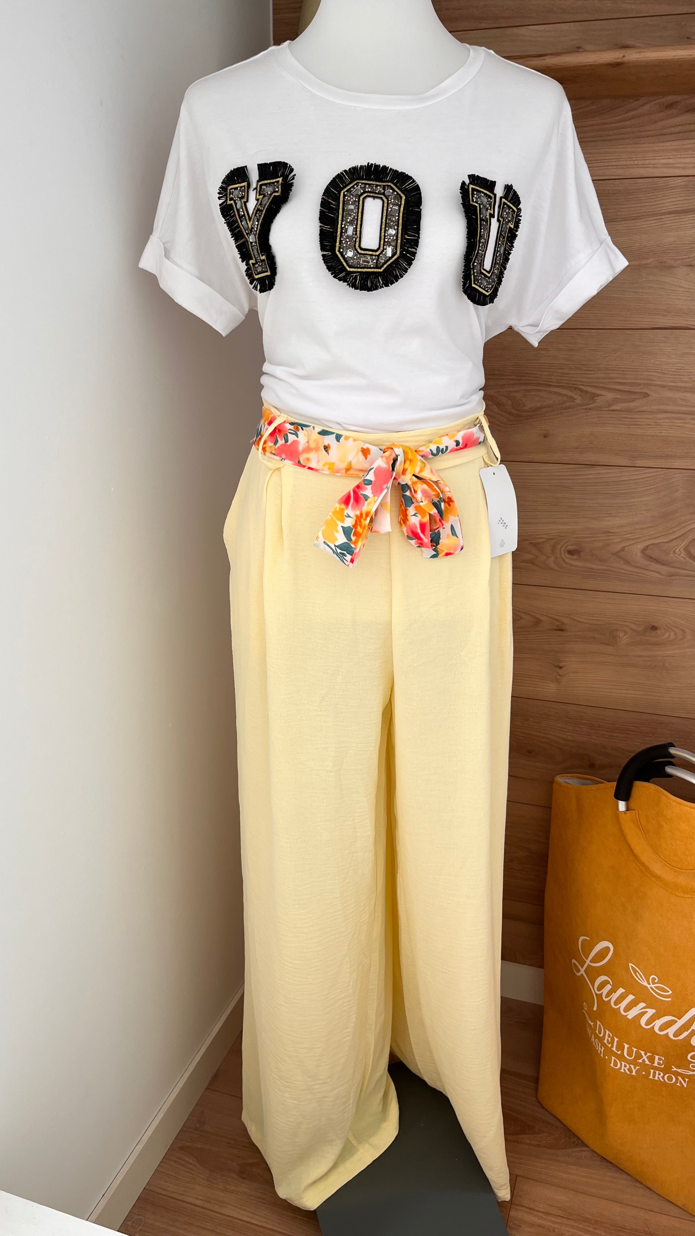 NOUVEAUTÉ | Pantalon Palazzo Fluide - Ceinture Fleurie
