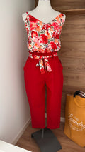 Pantalon Carotte Grande Taille Stretch - 95% Polyester - Fabrication Italie