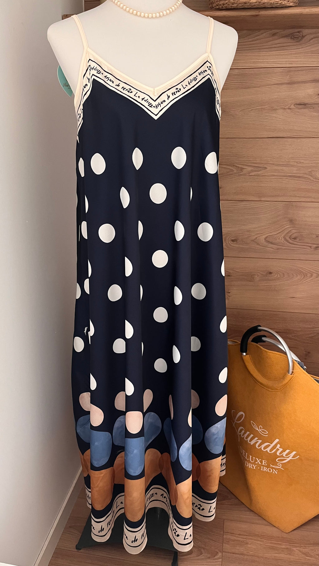 Robe longue Pois Riviera