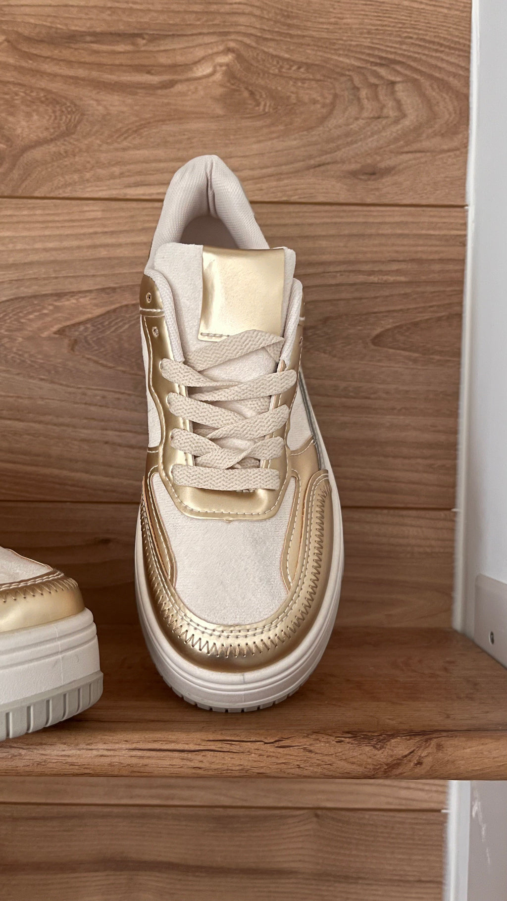 Basket Beige Tendance & Confortable - 100% Synthétique - Du 36 au 41