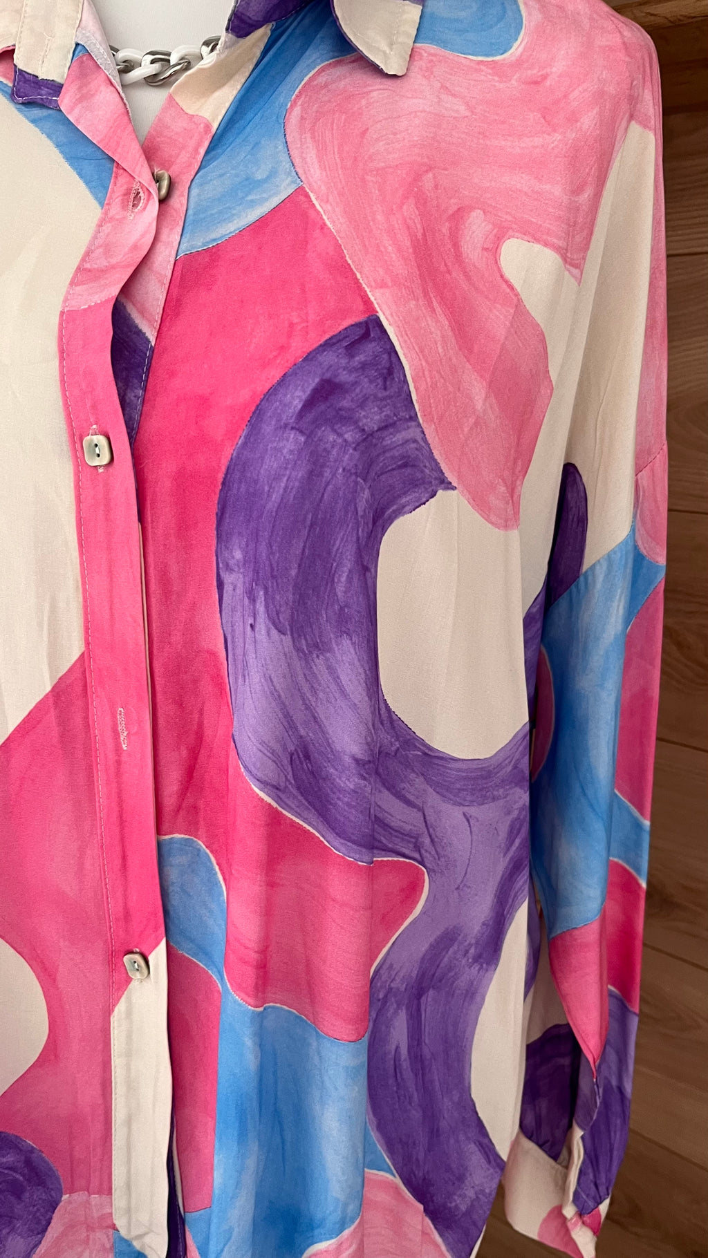 Chemise Fluide 100% Viscose Élégante - Fabrication Italie - Du 40 au 46
