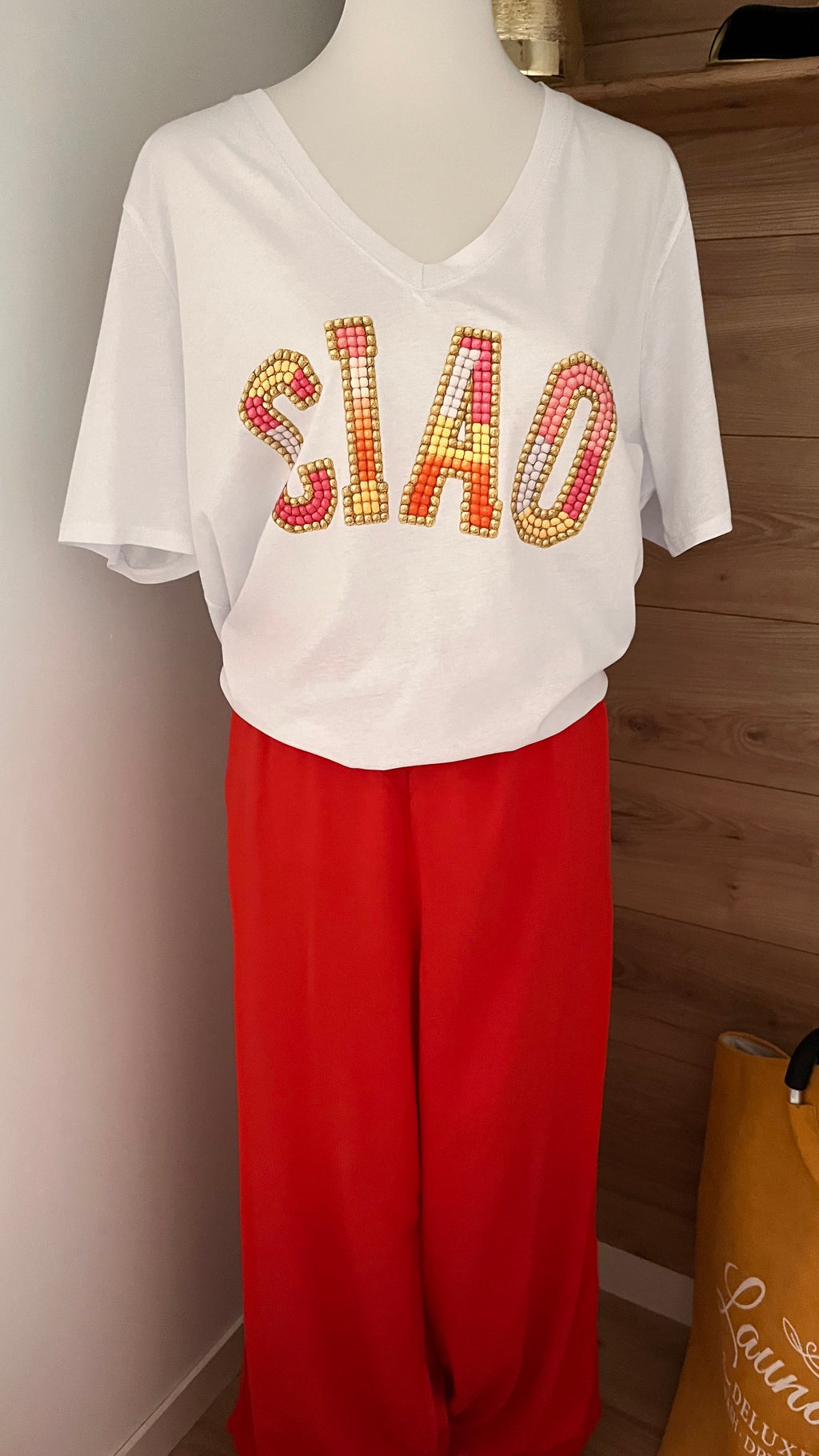 T-shirt "Ciao" Grande Taille - 100% Coton - Fabrication Italie