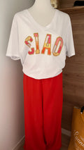 T-shirt "Ciao" Grande Taille - 100% Coton - Fabrication Italie