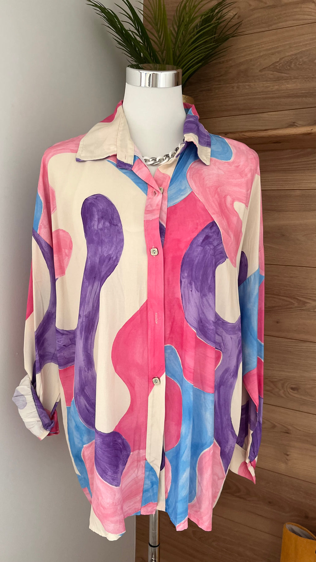 Chemise Fluide 100% Viscose Élégante - Fabrication Italie - Du 40 au 46