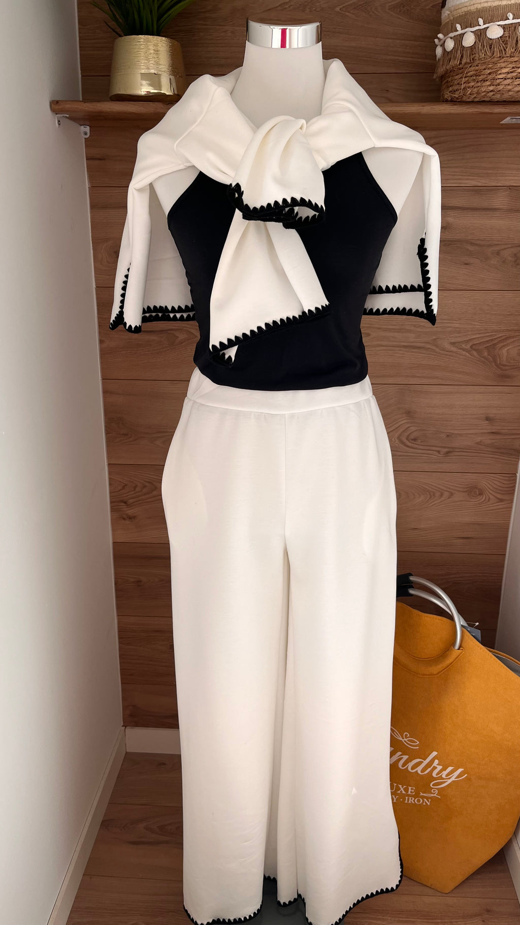 Ensemble Liseré Taille Élastique - 52% Polyester - Fabrication Italie