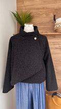 Veste en Laine Bouclée 100% Coton Élégante - Fabrication Italie